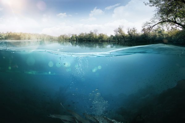 Design template with underwater part